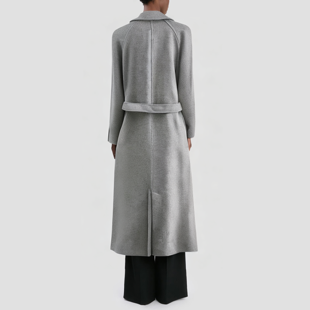 Vintage single-button long women's coat