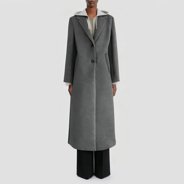 Retro style hooded patchwork women's jacket