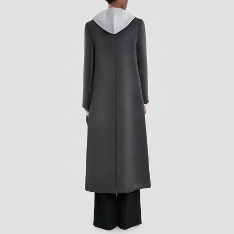 Retro style hooded patchwork women's jacket