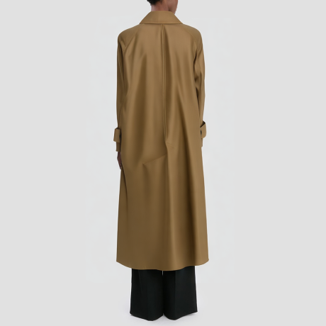 Single-breasted long women's coat