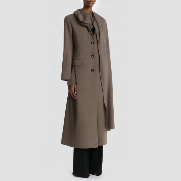 Stylish and elegant cape-style trench coat