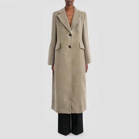 Vintage wool cape-style long coat