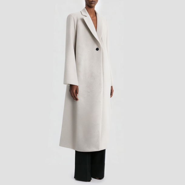 Single-breasted loose-fitting women's coat