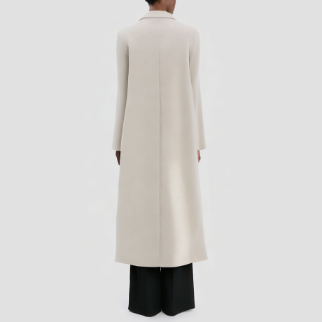 Single-breasted loose-fitting women's coat
