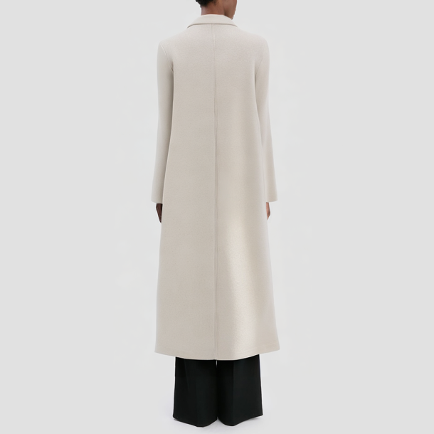 Single-breasted loose-fitting women's coat