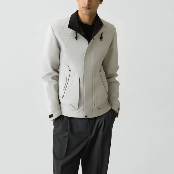 Men's detachable hood casual jacket