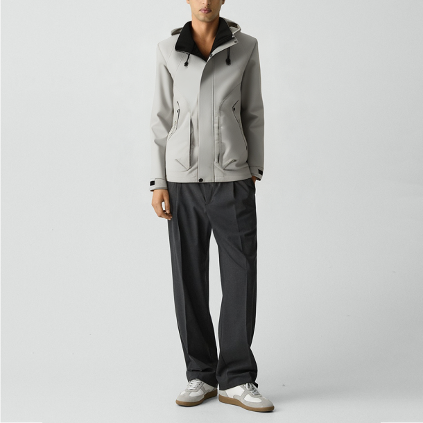 Men's detachable hood casual jacket