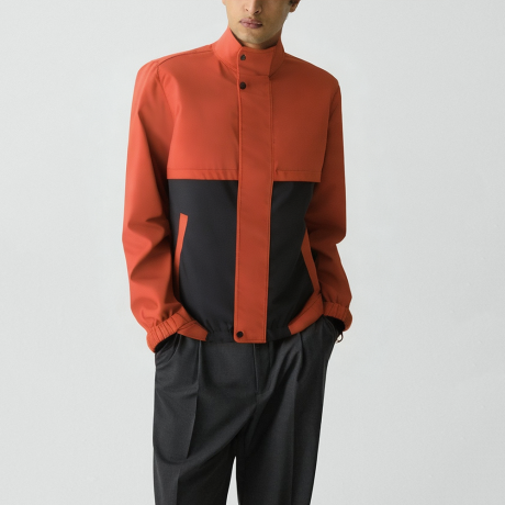 Colorful patchwork lightweight jacket