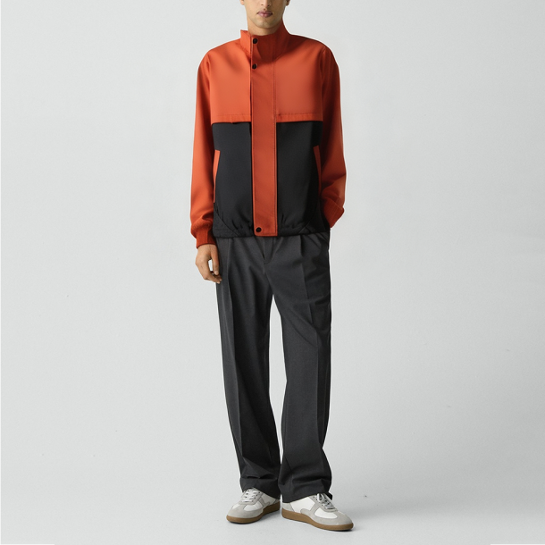 Colorful patchwork lightweight jacket