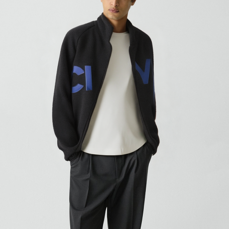 Men's thickened lambskin winter loose jacket