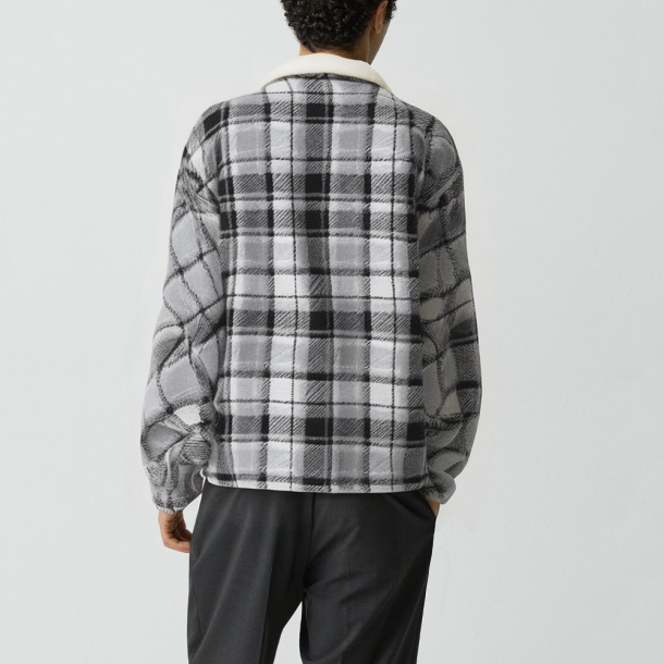 Men's cashmere street-style lapel jacket