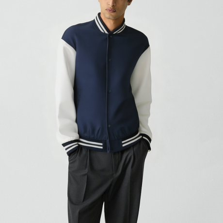 Stand-collar jacket Casual baseball jacket