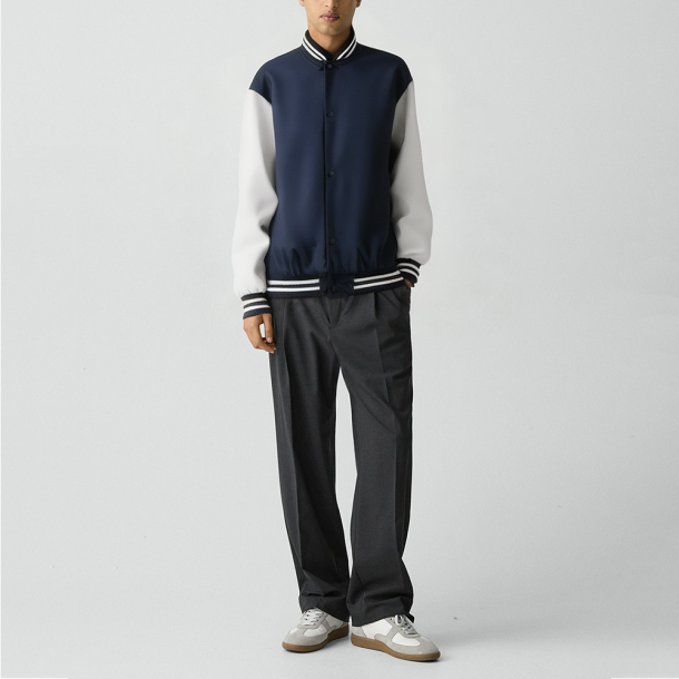 Stand-collar jacket Casual baseball jacket