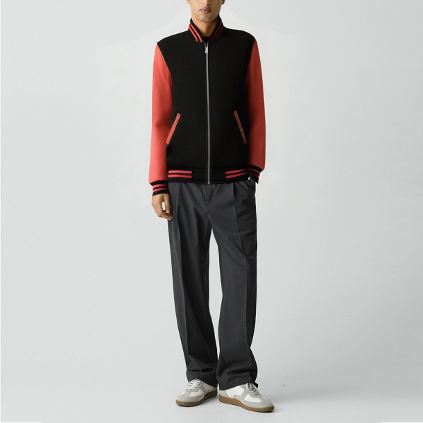 Men's letter-print basketball jacket