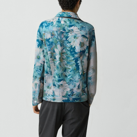 High street jacquard oil painting print jacket