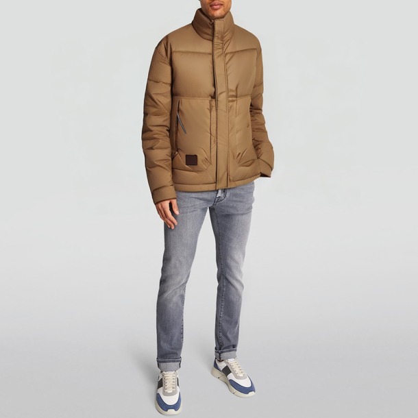 Men's thickened puffer down jacket