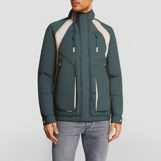 Men's puffer down insulated jacket