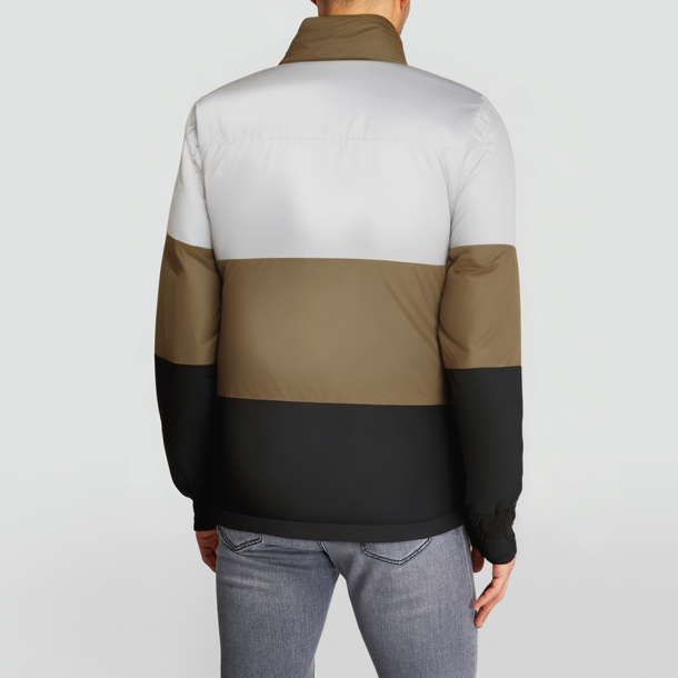 High-quality puffer jacket with a stand-up collar