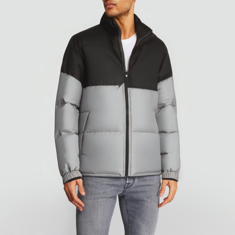 Thickened fluffy casual down jacket