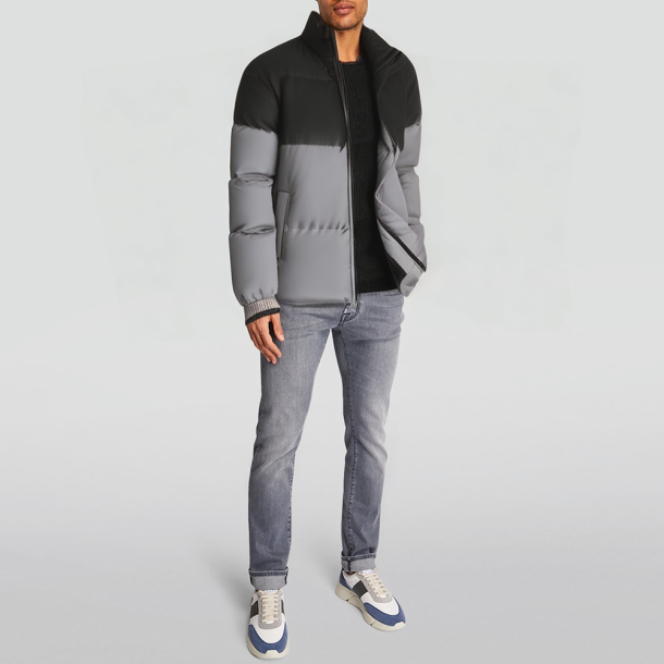 Thickened fluffy casual down jacket