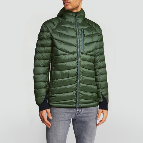 Green Outdoor hiking warm down jacket