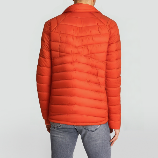 Orange Outdoor hiking warm down jacket