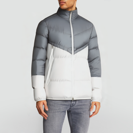 Lightweight and warm stand-collar padded jacket