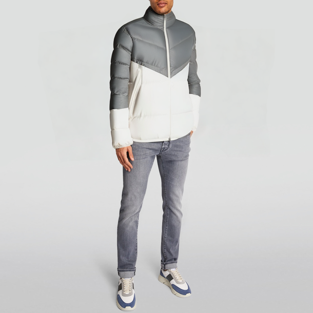 Lightweight and warm stand-collar padded jacket