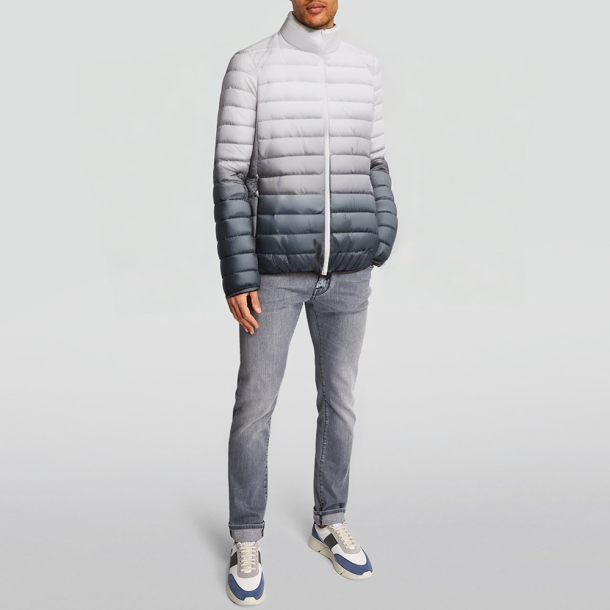 Men's gradient-colored loose-fitting down jacket