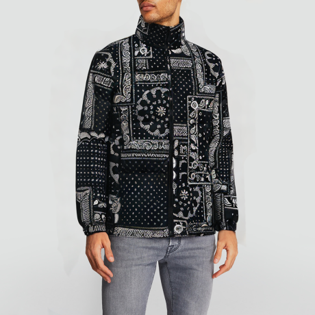 Men's trendy stand-collar puffer down jacket