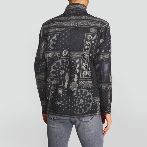 Men's trendy stand-collar puffer down jacket