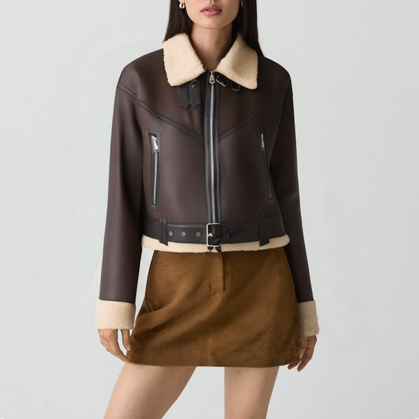 Retro lapel double-sided jacket