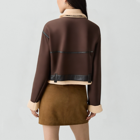 Retro lapel double-sided jacket