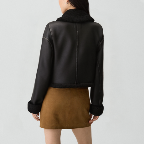 Reversible motorcycle short jacket