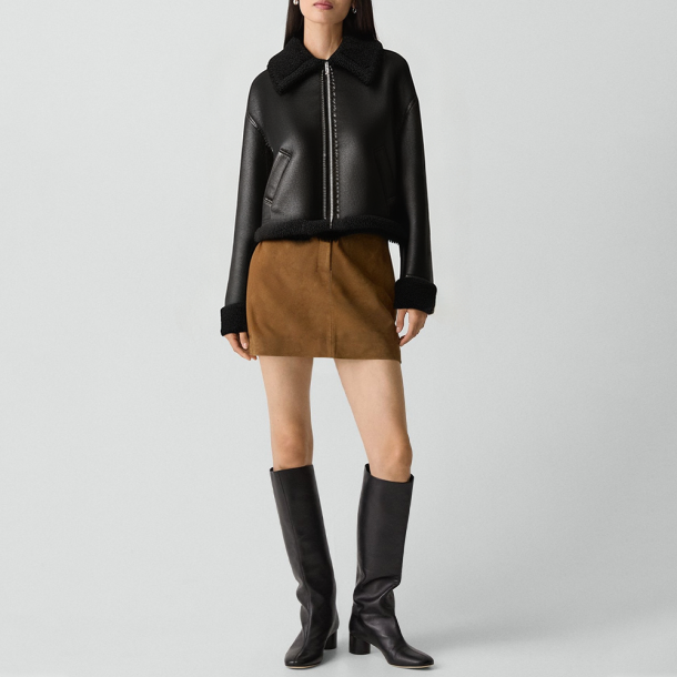 Reversible motorcycle short jacket