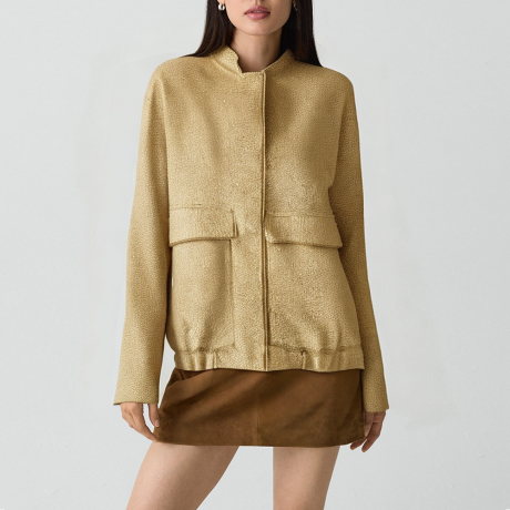 Vintage beaded snap-button jacket