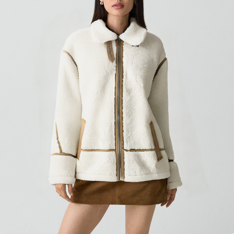 Thickened wool short women's jacket