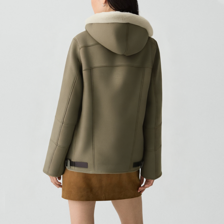 Stylish hooded zip-up jacket