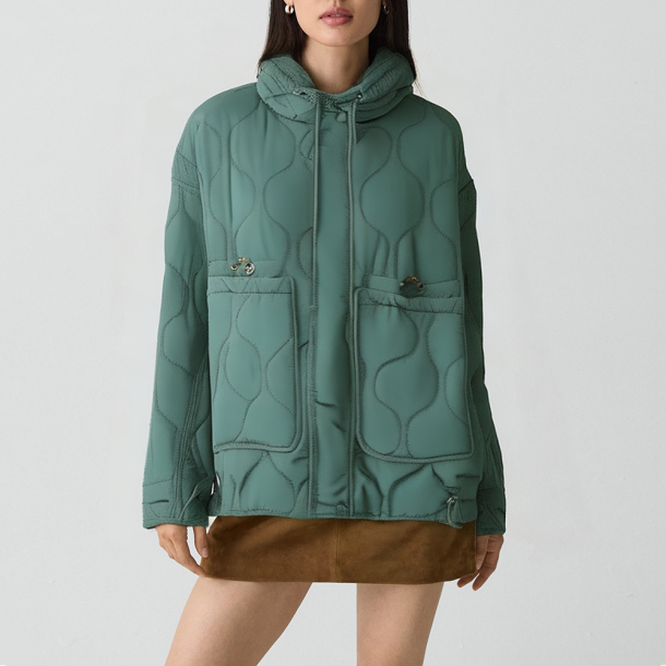 Retro stand-collar warm cotton jacket