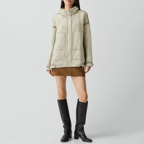 Retro stand-collar loose-fitting thick cotton jacket