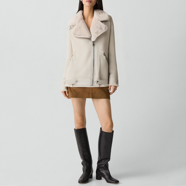 Double-sided thickened vintage warm jacket