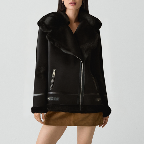 Reversible vintage-style warm jacket