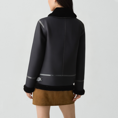 Reversible vintage-style warm jacket