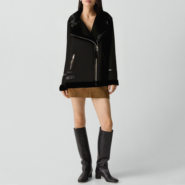 Reversible vintage-style warm jacket