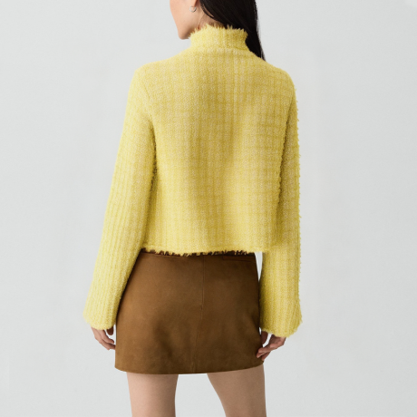 Yellow comfortable casual long-sleeved jacket