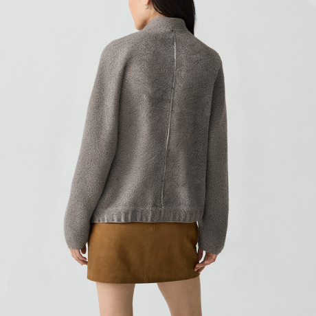 Retro-style colorful woven casual jacket