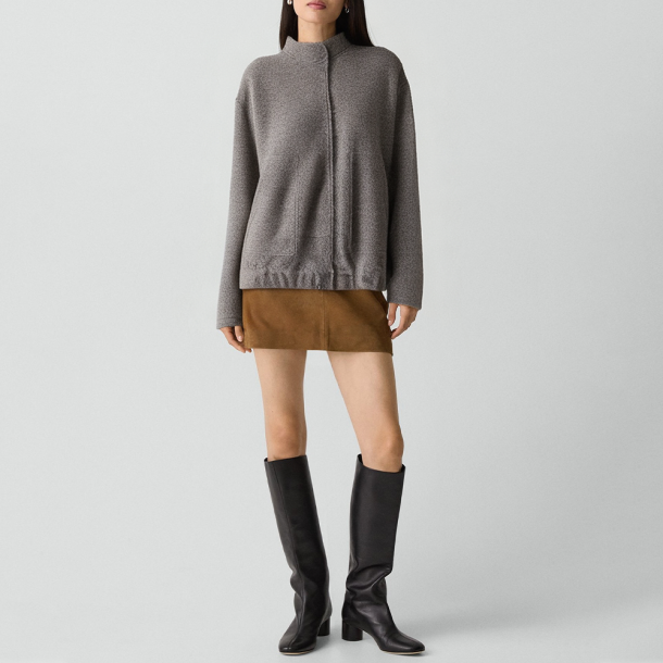 Retro-style colorful woven casual jacket