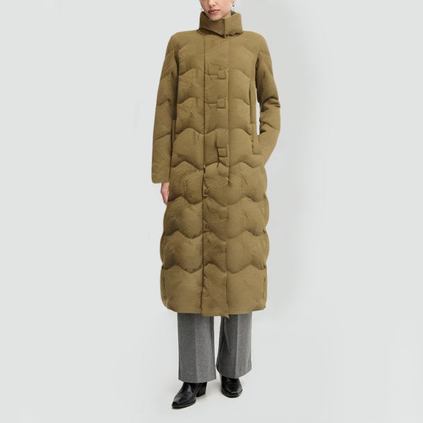 High-neck goose down puffer jacket