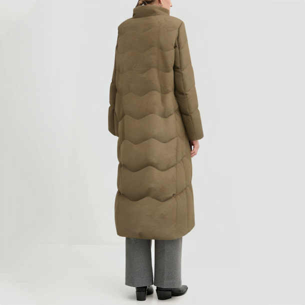 High-neck goose down puffer jacket