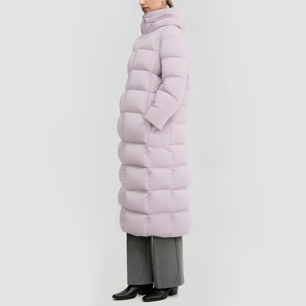 Lavender puffer jacket with goose down filling